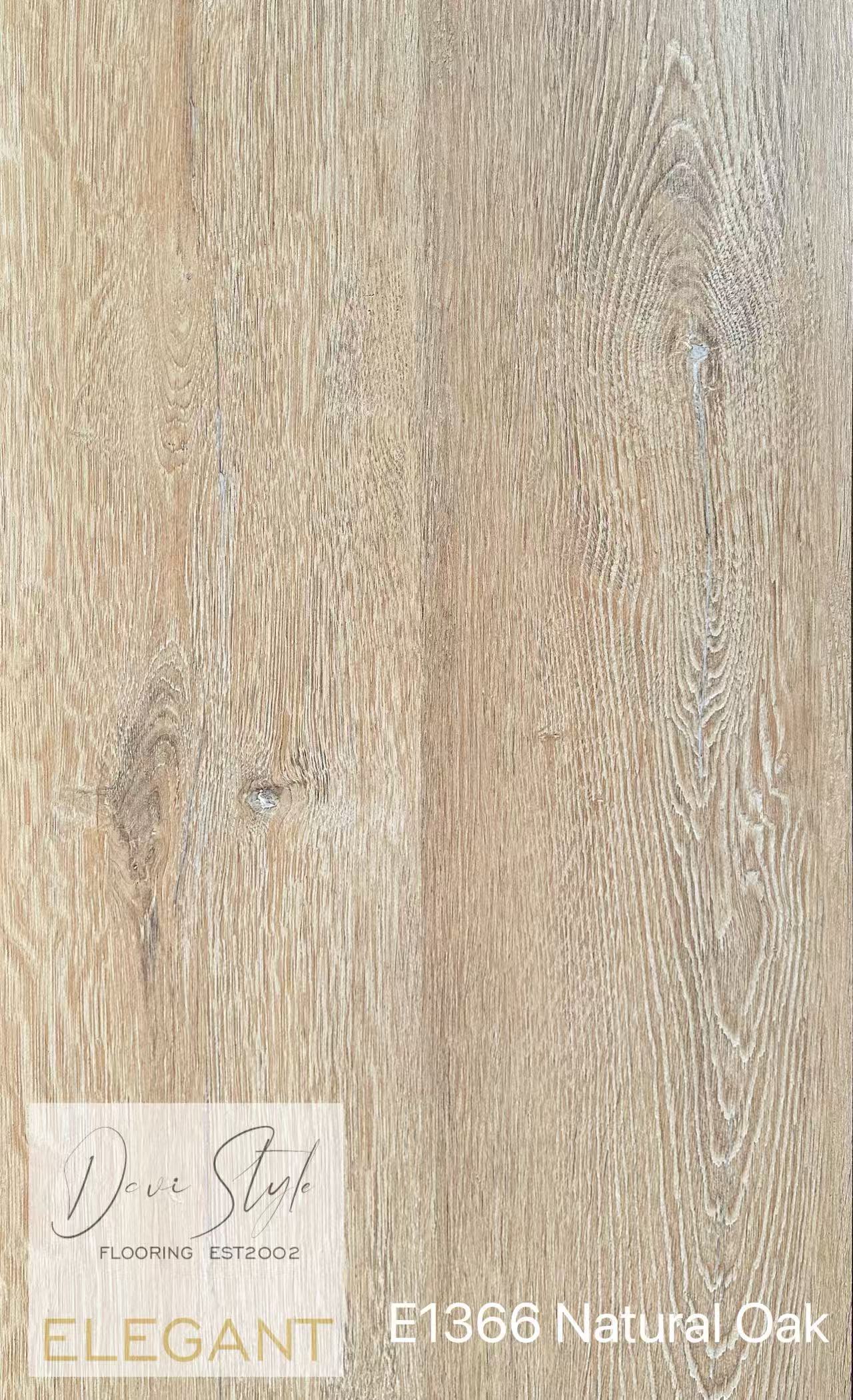 NEW ELEGANT Laminate Flooring E1366 Natural Oak 8.3mm