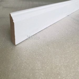 Laminate Skirting 80mm White 2.4m per piece