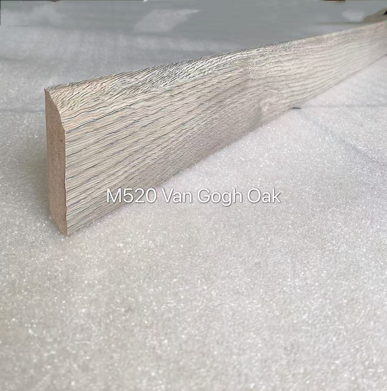 Laminate Skirting 80mm M520 Van Gogh Oak 2.4m per piece